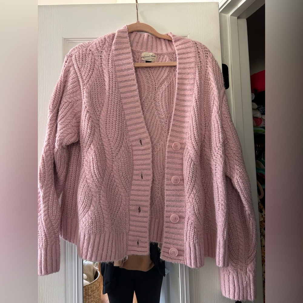 Lavender sparkle cardigan